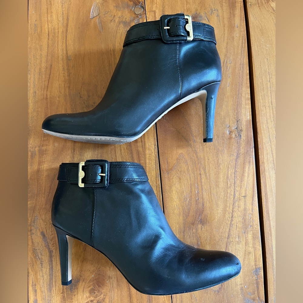 Vince Camuto Black Leather Boots, Size 8